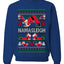 Namasleigh, Namaste Yoga Santa Claus, Unisex Ugly Christmas Sweater Crewneck Sweatshirts