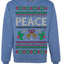 Peace Ugly Christmas Sweater Crewneck Sweatshirt