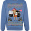 Donald Trump Merry Christmas Merica's Full Garbage Truck Ugly Christmas Sweater Crewneck Sweatshirt