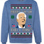 Merry Uh Did I Win? Funny Confused Joe Biden Election 2024 Ugly Christmas Sweater Crewneck Sweatshirt