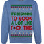 It's Beginning to Look a Lot Like F This Clean Funny Ugly Christmas Sweater Crewneck Sweatshirt