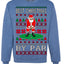 Best Christmas By Par Funny Santa Golfing Pun Sports Golf Ugly Christmas Sweater Crewneck Sweatshirt