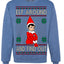 Elf Around and Find Out Funny Gift Toy on a Shelf, Classic Viral Winter Holidays Xmas Meme Ugly Christmas Sweater Crewneck Sweatshirt