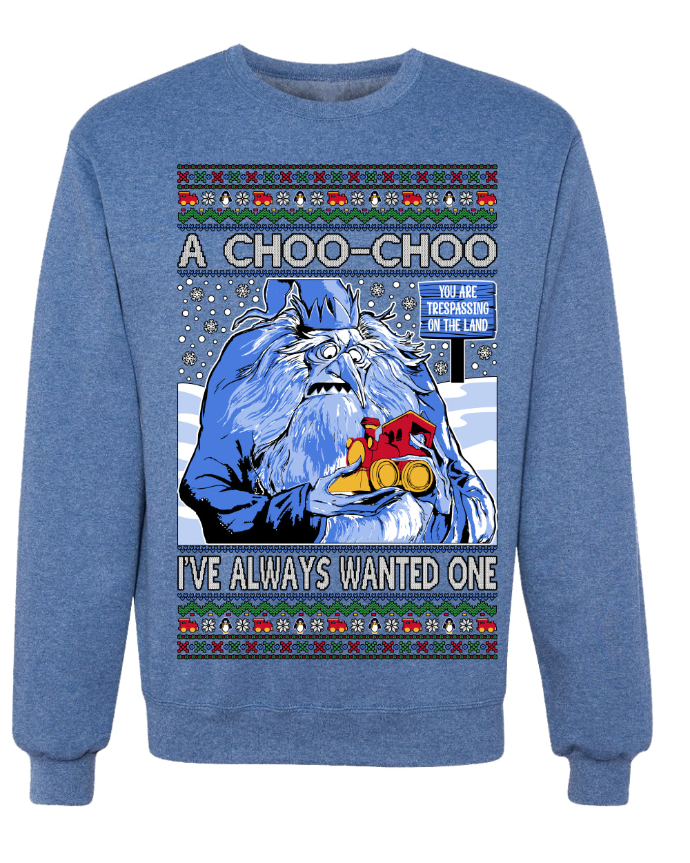 A Choo Choo I've Always Wanted One Winter Warlock Movie Ugly Christmas Sweater