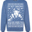 It's Not Christmas Until Hans Gruber Falls From Nakatomi Ugly Christmas Sweater Crewneck Sweatshirt