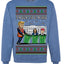 Tis the Season to Take Out the Garbage President Trump Ugly Christmas Sweater Crewneck Sweatshirt