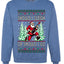 Should I Sleigh Or Should I Go, 80s Rock n' Roll Song, Electric Guitar, Ugly Christmas Unisex Sweater, Crewneck Sweatshirts
