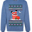 This Santa Loves going down, Funny dirty Humor, Ugly Christmas Unisex Sweater, Crewneck Sweatshirts