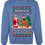 Here's A Big Package For You Black Santa Christmas Sweater, Unisex Ugly Christmas Crewneck Sweatshirts