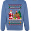 Here's A Big Package For You Santa Christmas Sweater, Unisex Ugly Christmas Crewneck Sweatshirts