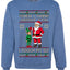 When I Think About You I Touch My Elf, Unisex Ugly Christmas Sweater, Crewneck Sweatshirts