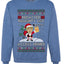 Redacted Naughty List Access Denied, Unisex Ugly Christmas Sweater Crewneck Sweatshirts