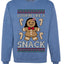 Lookin Like A Snack, Unisex Ugly Christmas Sweater Crewneck Sweatshirts