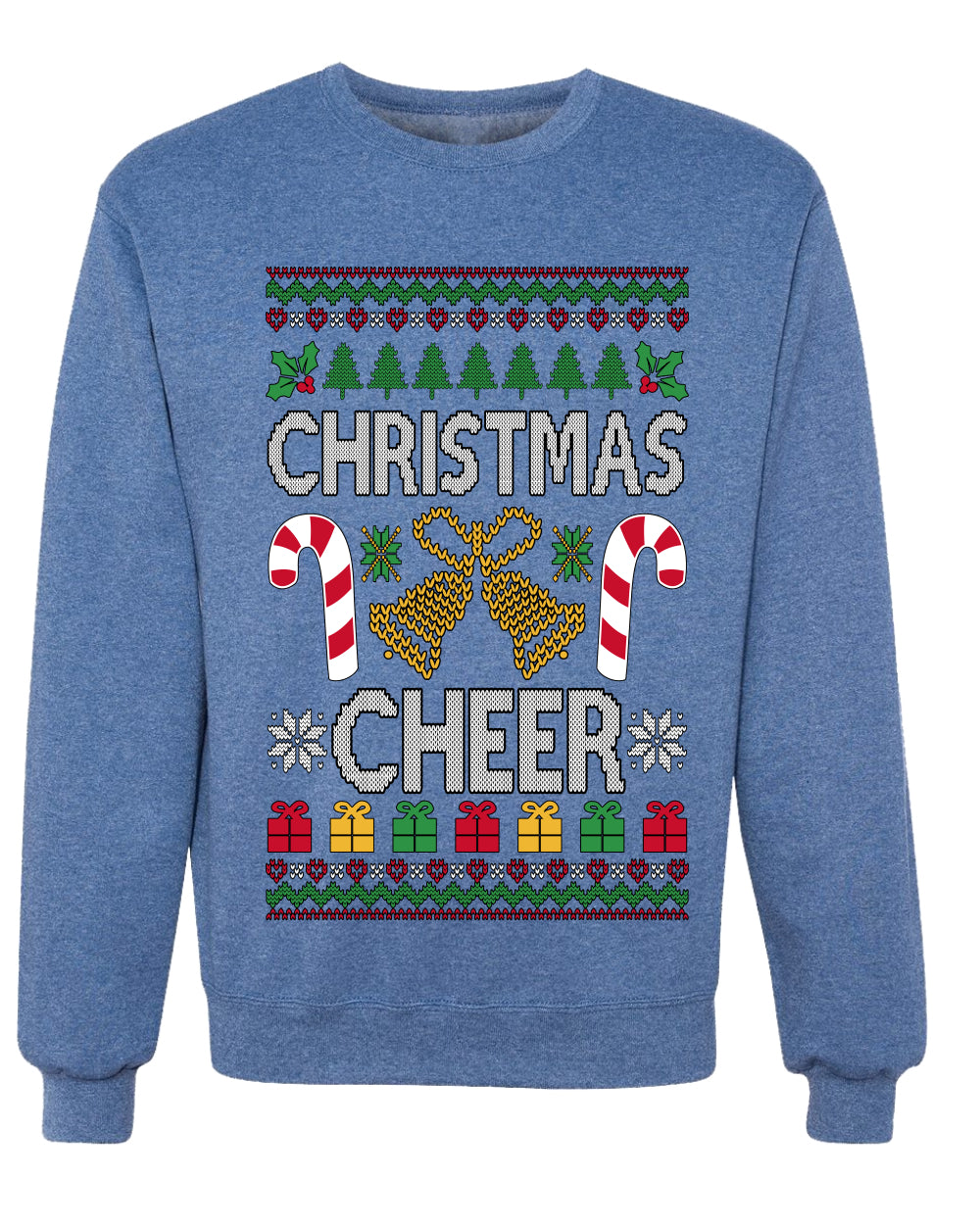 Christmas Cheer, Unisex Ugly Christmas Sweater, Crewneck Sweatshirts