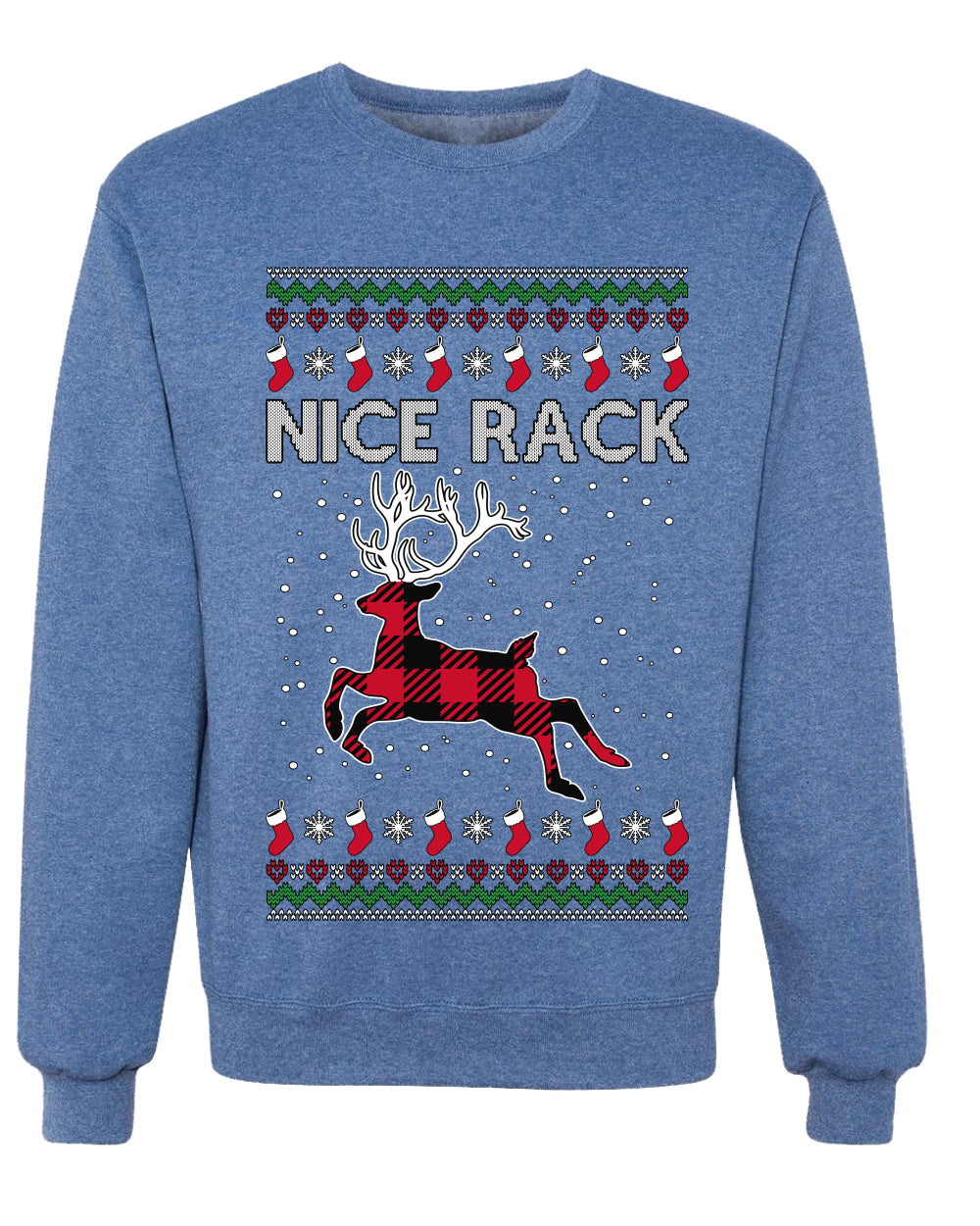 Nice Rack Well Hung, Unisex Ugly Christmas Sweater, Crewneck Sweatshirts