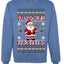 Sugar Daddy Santa, Unisex Ugly Christmas Sweater Crewneck Sweatshirts