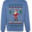 Skinny Santa Ho Ho Ho Ho-Zempic Weight Loss Shot, Unisex Ugly Christmas Sweater, Crewneck Sweatshirts