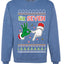 6 7 Christmas Hands, Unisex Ugly Christmas Sweater Crewneck Sweatshirts