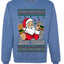 Buon Natale, Italian Santa Claus, Funny, Italian American Humor, Unisex Ugly Christmas Sweater, Crewneck Sweatshirts