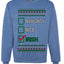 Naughty Nice, Irish, Irish Christmas, Unisex Ugly Christmas Sweater, Crewneck Sweatshirts