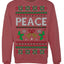 Peace Ugly Christmas Sweater Crewneck Sweatshirt