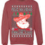 Feliz Navidad Puro Pinche Pari Funny Spanish Song Ugly Christmas Sweater Crewneck Sweatshirt