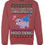 All I Want for Christmas is Moo Deng Cute Pygmy Hippo Ugly Christmas Sweater Crewneck Sweatshirt