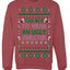 Too Hot to Wear an Ugly Sweater, Funny Xmas Ugly Christmas Sweater Crewneck Sweatshirt
