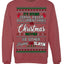 Serial Killer Docs or Christmas Movies Slaying Sleighing Ugly Christmas Sweater Crewneck Sweatshirt