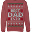 Best Dad Ever Classic Winter Holidays Ugly Christmas Sweater Crewneck Sweatshirt