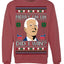 Merry Uh Did I Win? Funny Confused Joe Biden Election 2024 Ugly Christmas Sweater Crewneck Sweatshirt