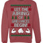 Let The Airing Of Grievances Begin Funny Tv Sitcom Festivus Ugly Christmas Sweater Crewneck Sweatshirt