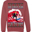 Oh What Fun It Is To Ride Donald Trump Red Wave Landslide Ugly Christmas Sweater Crewneck Sweatshirt