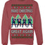 Make Christmas Great Again Shimmy Dance USA President Ugly Christmas Sweater Crewneck Sweatshirt