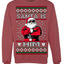 Santa Is Him Funny Gen Z Viral Meme Shades Slang Ugly Christmas Sweater Crewneck Sweatshirt