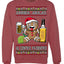 Arriba Abajo Al Centro Pa'Dentro Cheers to Health Salud Ugly Christmas Sweater Crewneck Sweatshirt