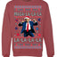 Maga La La La Funny Donald Trump Christmas Carol Song Ugly Christmas Sweater Crewneck Sweatshirt