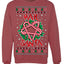 Hail Santa Funny Satanic Candy Devil Heavy Metal Satan Ugly Christmas Sweater Crewneck Sweatshirt