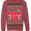 Mommy Elf Cute Holiday Winter Ugly Christmas Sweater Crewneck Sweatshirt