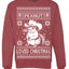 Peanut Loved Christmas RIP Funny Viral Squirrel Meme Ugly Christmas Sweater Crewneck Sweatshirt
