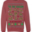 Tis' The Season To Be Naughty Unisex Ugly Crewneck Sweatshirt Crewneck Sweatshirt