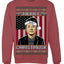 Merry Christmusk Funny Dark MAGA Santa Elon Doge Meme Ugly Christmas Sweater Crewneck Sweatshirts