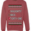 Naughty Nice 41, Simple List, Ugly Christmas Unisex Sweater, Funny Meme, Crewneck Sweatshirts
