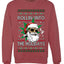 Rollin' Into The Holidays Christmas Sweater, Ugly Christmas Unisex Sweater, Crewneck Sweatshirts