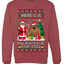 Here's A Big Package For You Black Santa Christmas Sweater, Unisex Ugly Christmas Crewneck Sweatshirts