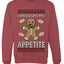 I Brought My Appetitie, Unisex Ugly Christmas Crewneck Sweatshirts