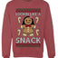 Lookin Like A Snack, Unisex Ugly Christmas Sweater Crewneck Sweatshirts