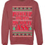 Pucker Up And Kiss My Jolly Ass, Unisex Ugly Christmas Sweater, Crewneck Sweatshirts