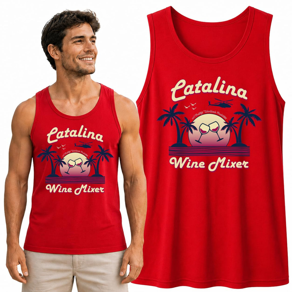 Funny Mixer Island  Pop Culture Mens Tank Top