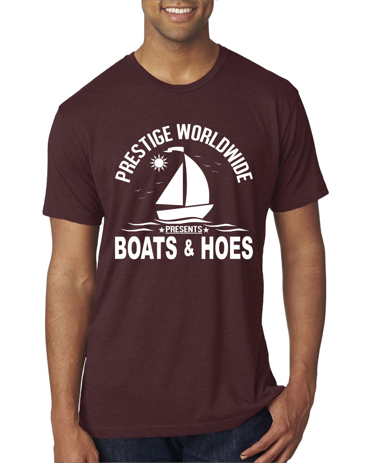 Prestige Worldwide Funny Boats and Hoes Vintage / Retro Mens Premium Tri Blend T-Shirt
